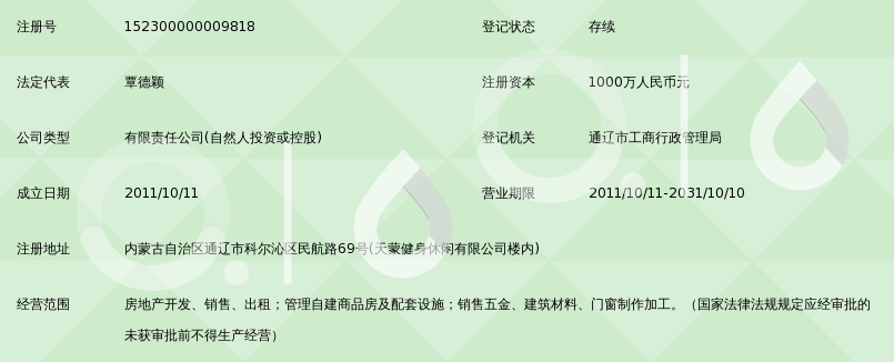 通遼市久和房地產(chǎn)開(kāi)發(fā)